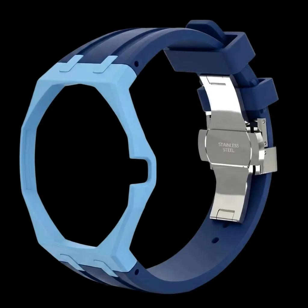 Ceramic Case With FKM Rubber Watch Strap Kit 🇨🇭