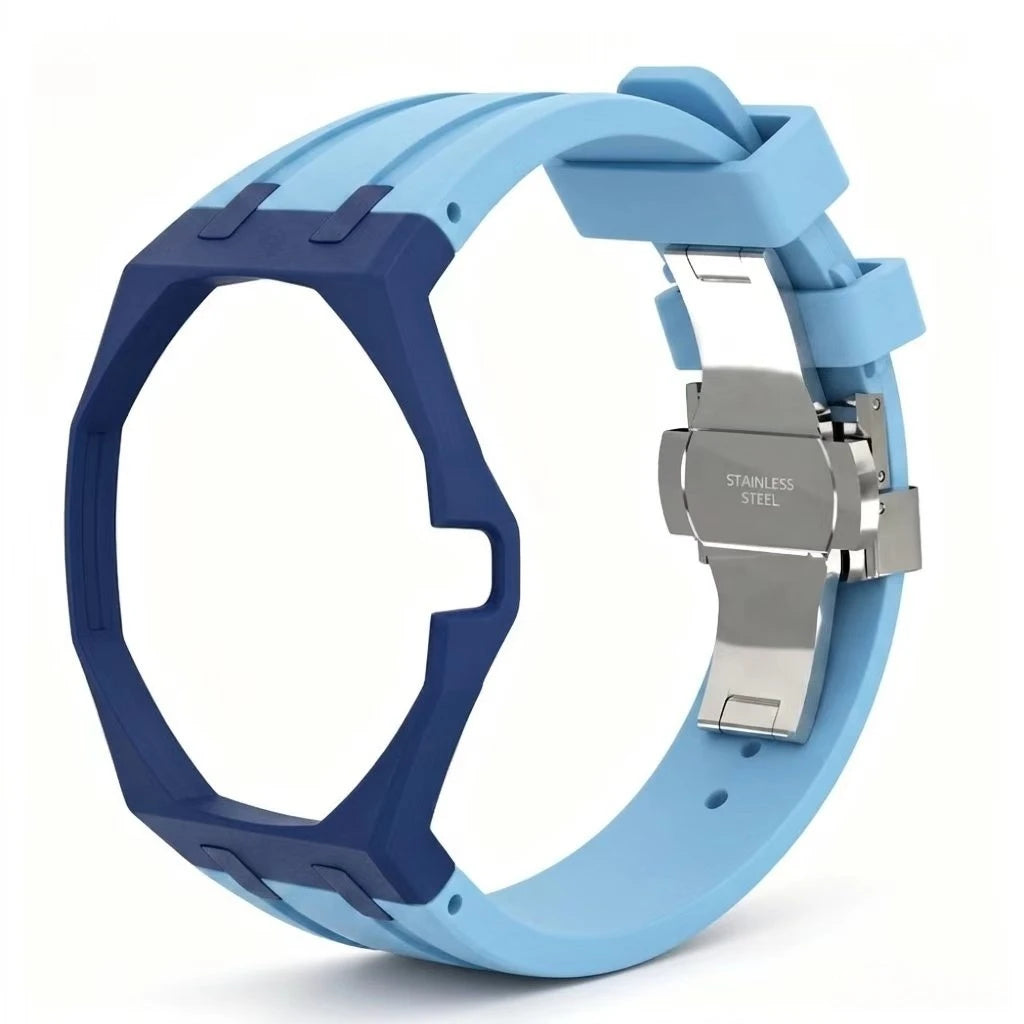 Ceramic Case With FKM Rubber Watch Strap Kit 🇨🇭