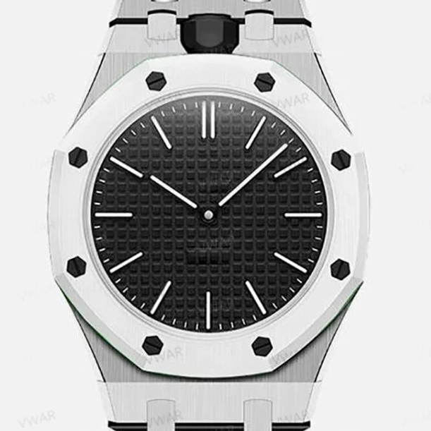 Super Premium 316L Stainless Steel Strap – Black/Silver 🇨🇭