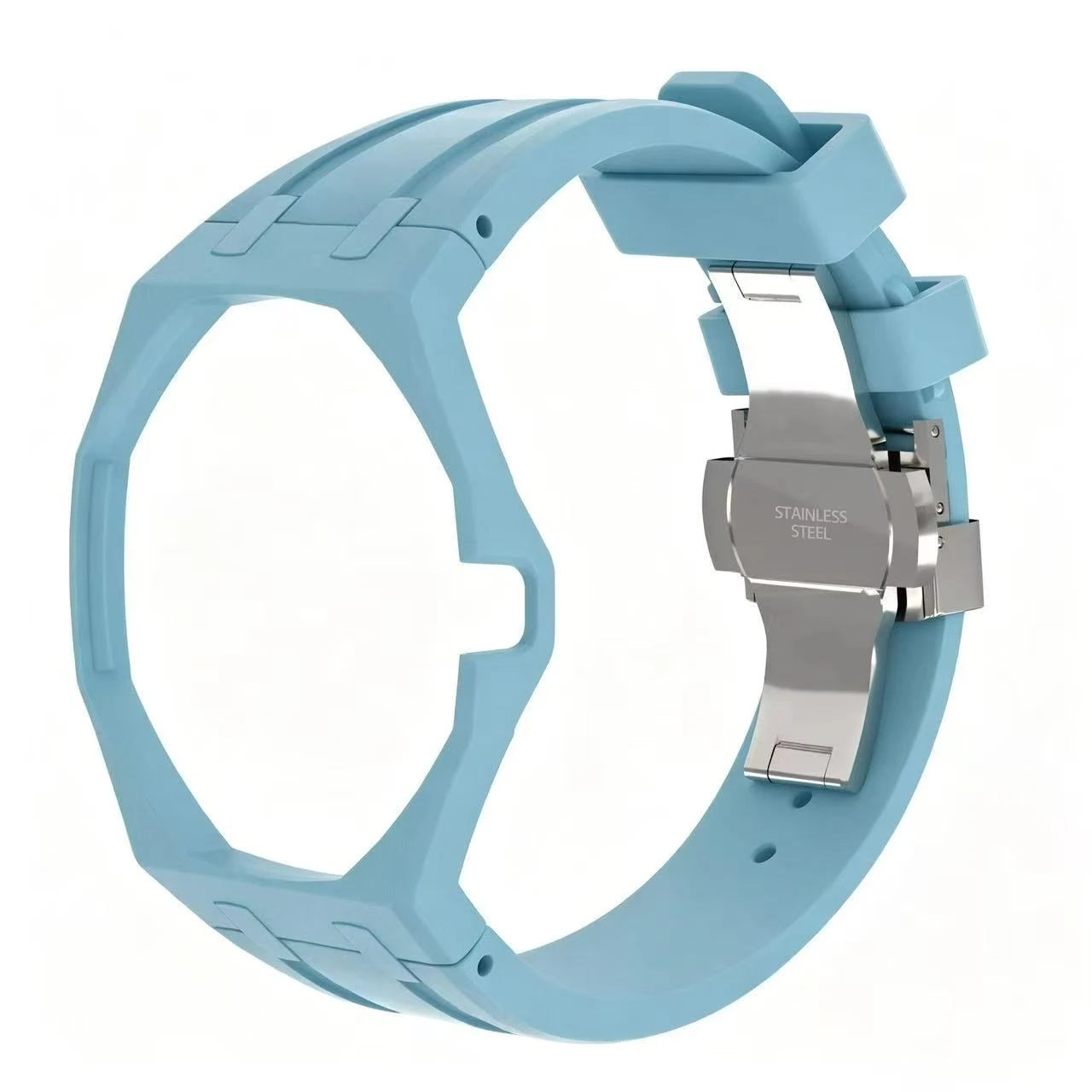 Ceramic Case With FKM Rubber Watch Strap Kit 🇨🇭
