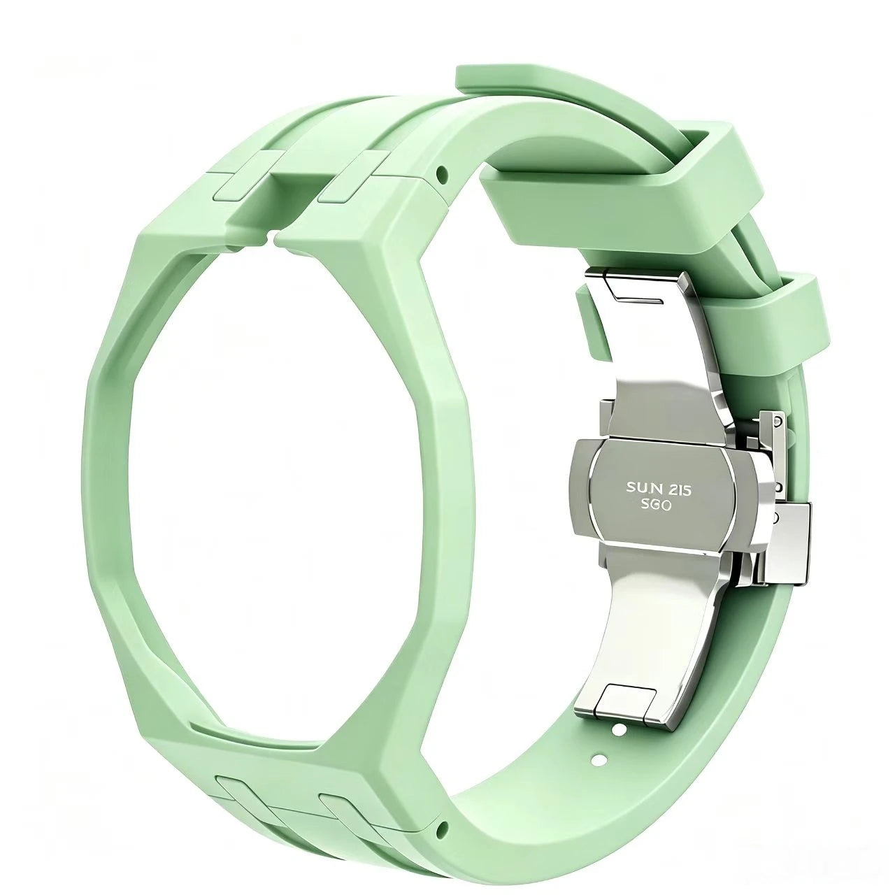 Ceramic Case With FKM Rubber Watch Strap Kit 🇨🇭